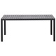 Set mobilier de gradina cu 6 locuri din aluminiu negru Nardo