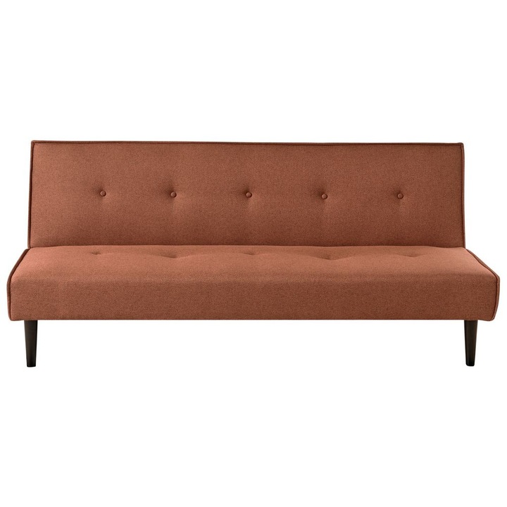 Canapea extensibila din tesatura maro auriu Visby