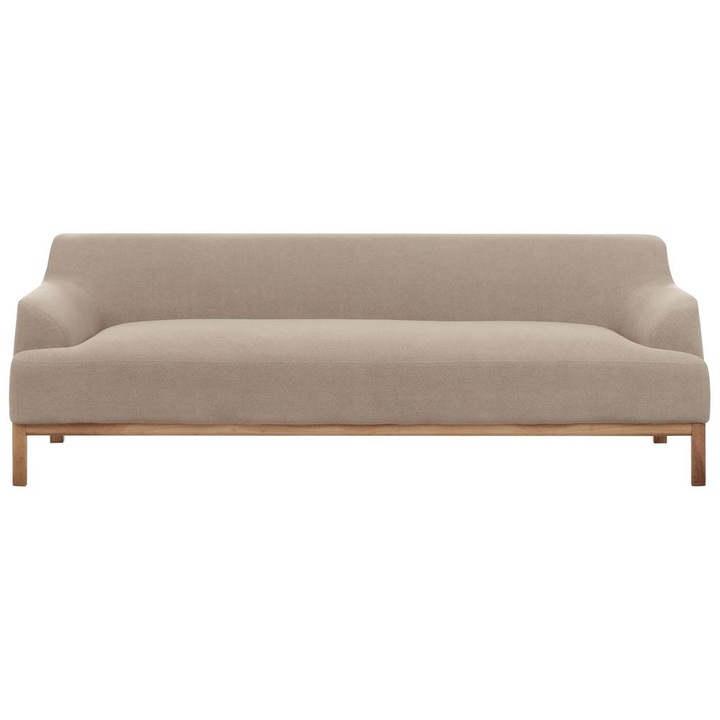 Canapea cu 3 locuri din tesatura taupe Sosjo