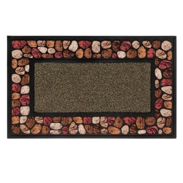 Bejárati szőnyeg, Gumi+Textil, 45x75 cm