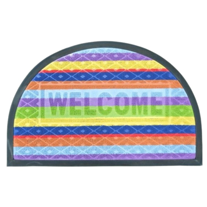 Bejárati szőnyeg, Textil+gumi, 69x44 cm