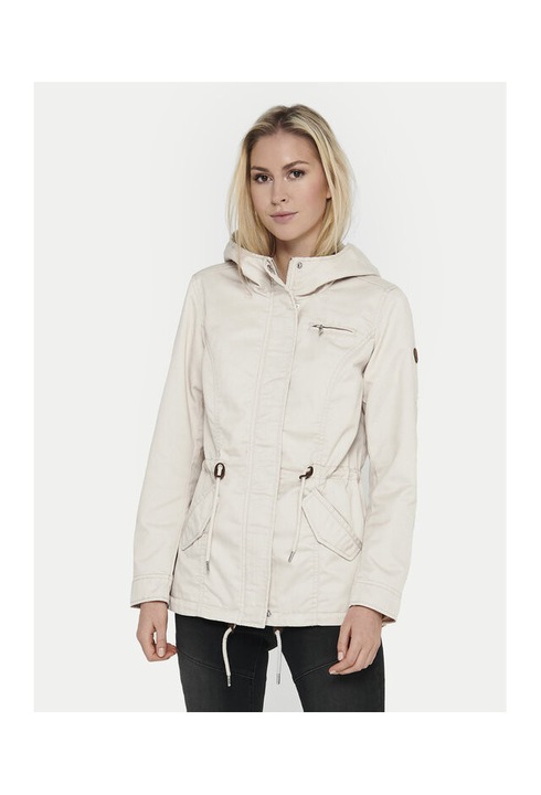 Jacheta dama, Only, 304783661, Poliester reciclat/Bumbac, Bej, Bej