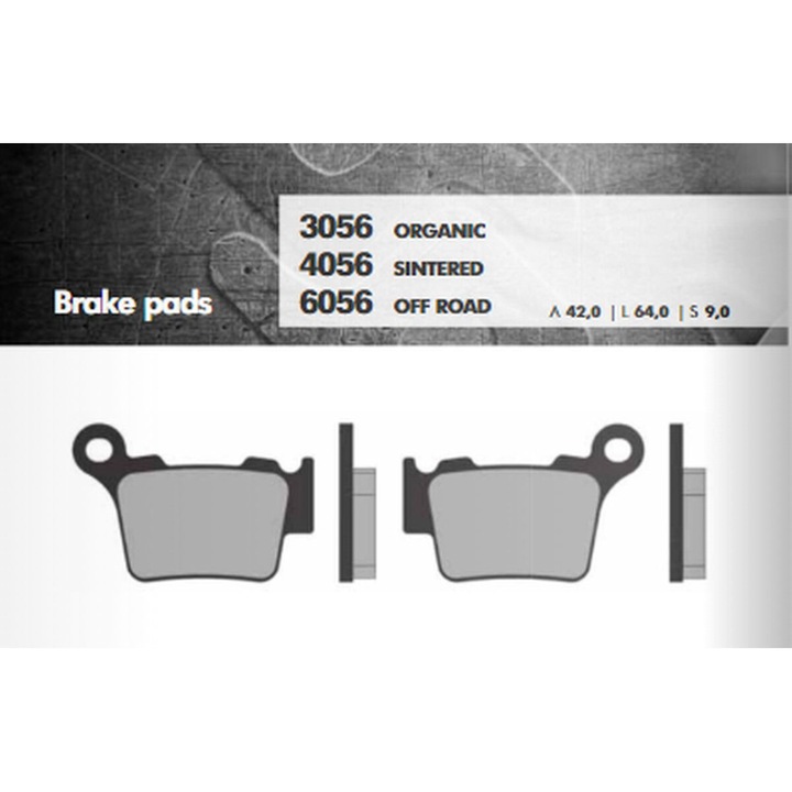 Накладки за спирачки Brenta KH368, метални, офроуд, златни, комплект