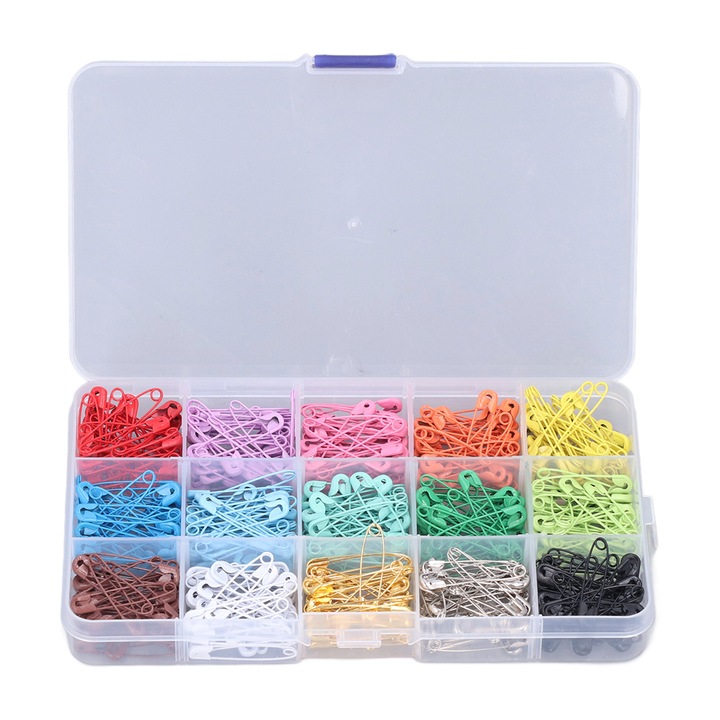 Marker de cusut, Enforose, set de 300, culori stralucitoare, metal rezistent, solutie de stocare inclusa