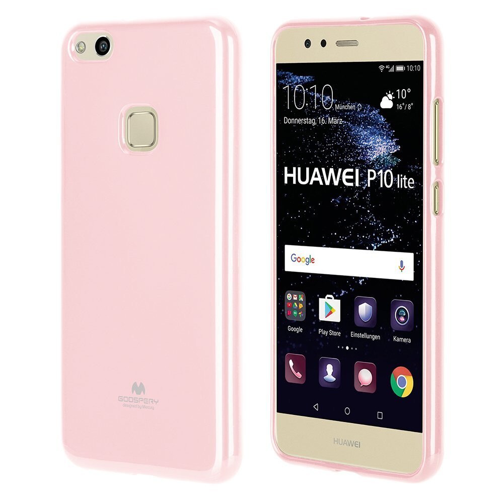 Husa silicon Jelly Mercury Goospery Huawei P10 lite, roz