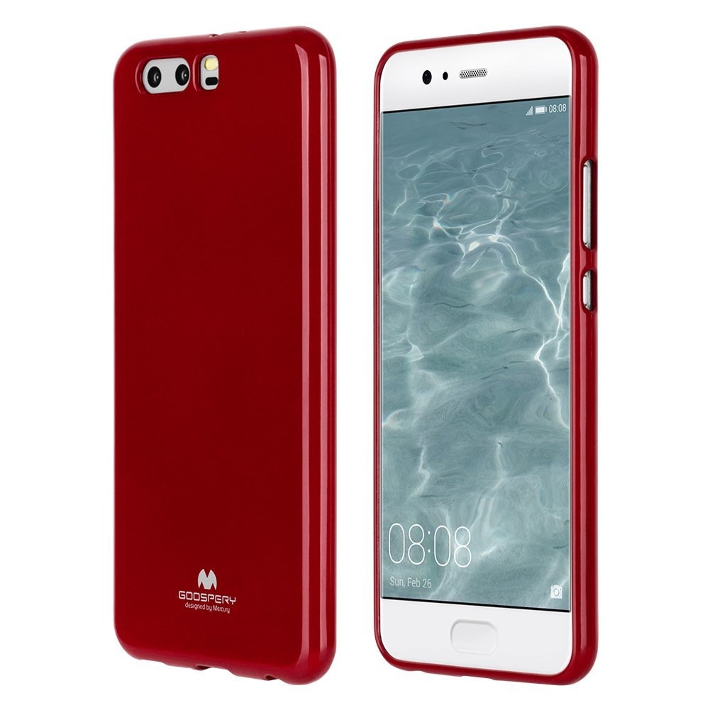 Husa silicon Jelly Mercury Goospery Huawei P10 lite, rosu