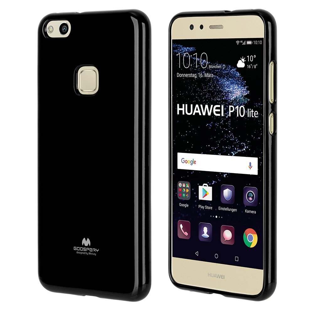 Husa silicon Jelly Mercury Goospery Huawei P10 lite, negru