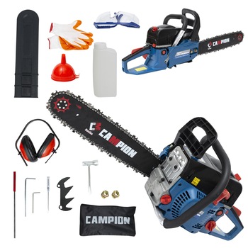 Drujba CAMPION 5200, 52cc, 3.5CP, Model 2019 + Accesorii, Motofierastrau Benzina, Drujba CAMPION 5200, 52cc, 3.5CP, Model 2019 + Accesorii, Motofierastrau Benzina,