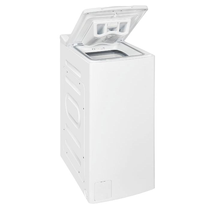 Masina de spalat rufe cu incarcare verticala, Exquisit, capacitate 7.5 kg, 15 programe de spalare, mod abur si autocuratare, 1200 rpm, pornire intarziata, filtru pentru scame, afisaj LED, Child Lock, semnal acustic, design compact, alb