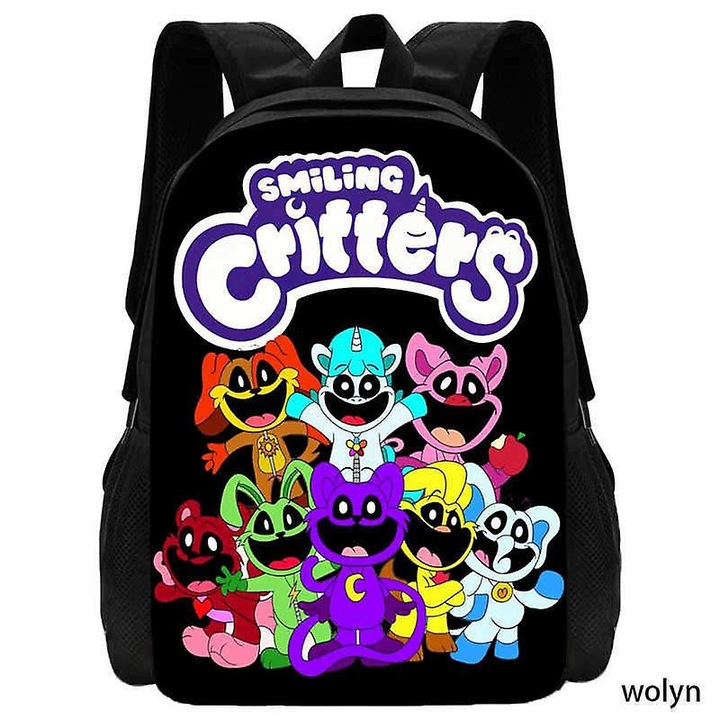 Rucsac copii Poppy Playtime 3, critteri zambitoare, 29x12.5x39cm, multicolor