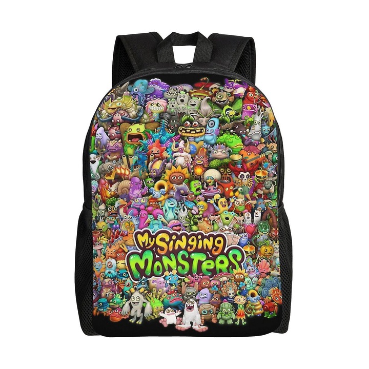 Rucsac mare, 41x30x11.5cm, material poliester, design ergonomic, multicolor