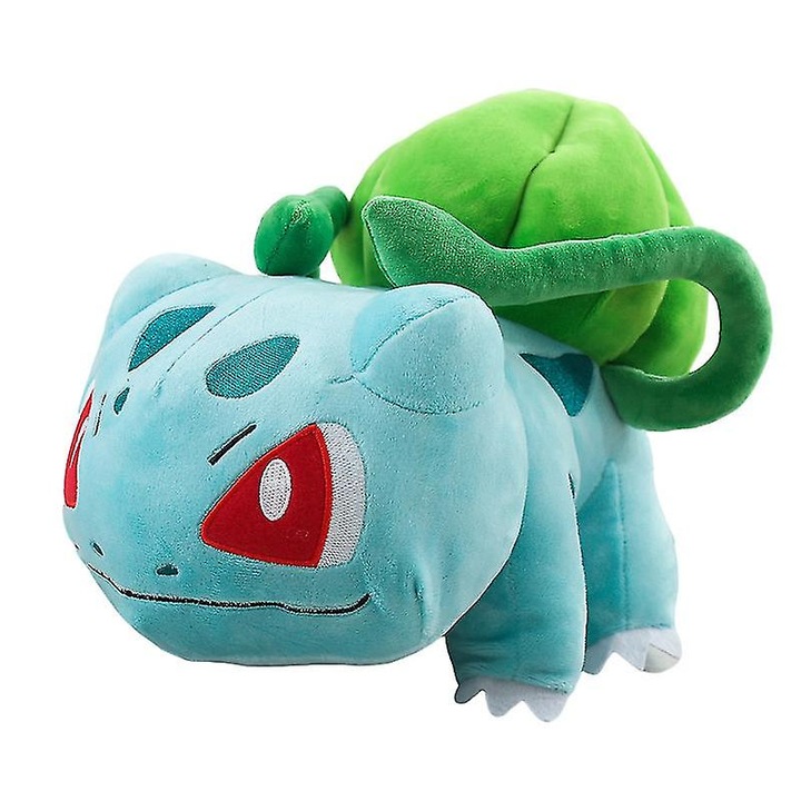 Jucarie plus Pokemon Bulbasaur, 30cm, verde, moale