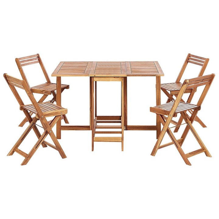 Set de gradina cu 4 locuri din lemn de acacia Frassine