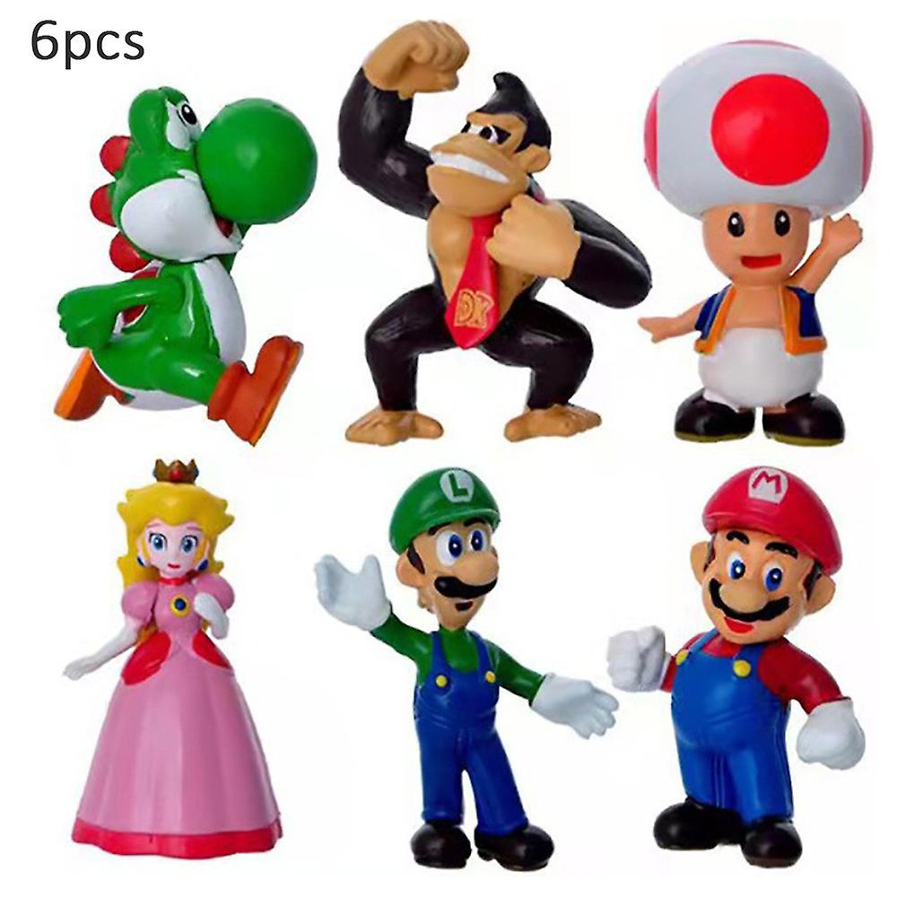 Set 4 figurine Super Mario, Multicolor - eMAG.ro