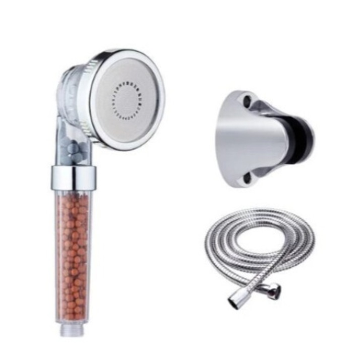 Dus cu presiune dubla, set universal, 3 moduri de spray, inox, 21x2x6cm