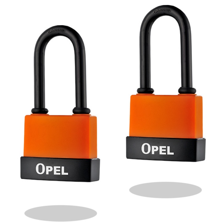 Защитен катинар, Опел, комплект от 2 части, устойчив на ръжда външен корпус, прахоустойчив PVC корпус