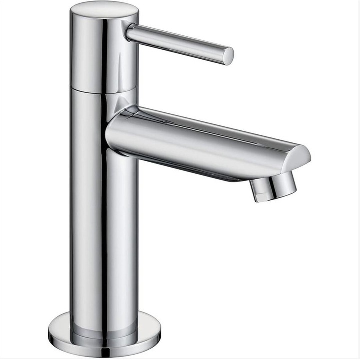 Fürdőszobai csaptelep, króm, 18cm magasság, 10cm szélesség