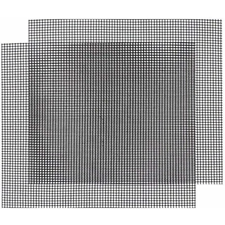 2 db-os újrafelhasználható, tapadásmentes grillszőnyeg szett, 42x36cm