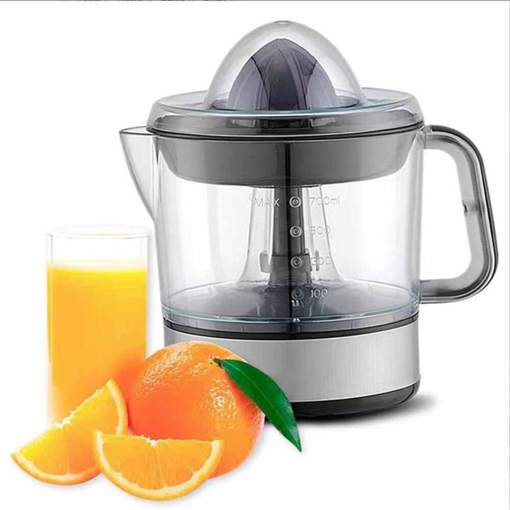 Storcator de citrice electric, 700ml, 2 cone de presare, usor de curatat