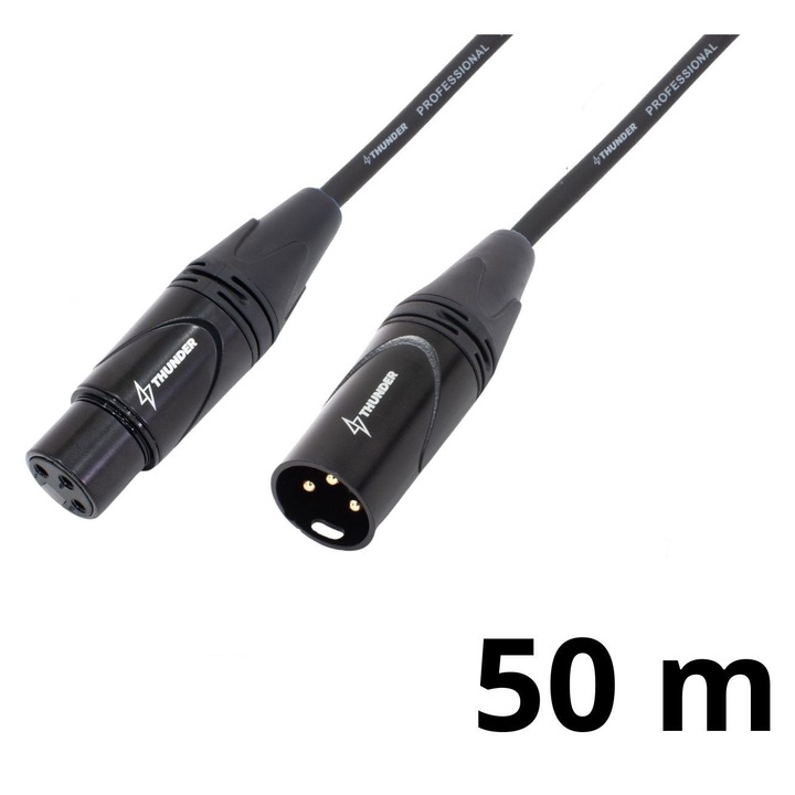 Thunder MC199-50 jelkábel (XLR mama – XLR papa) – (50 m)