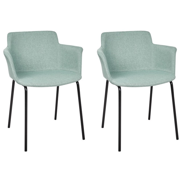 Set de 2 scaune dining Belfield Verde menta