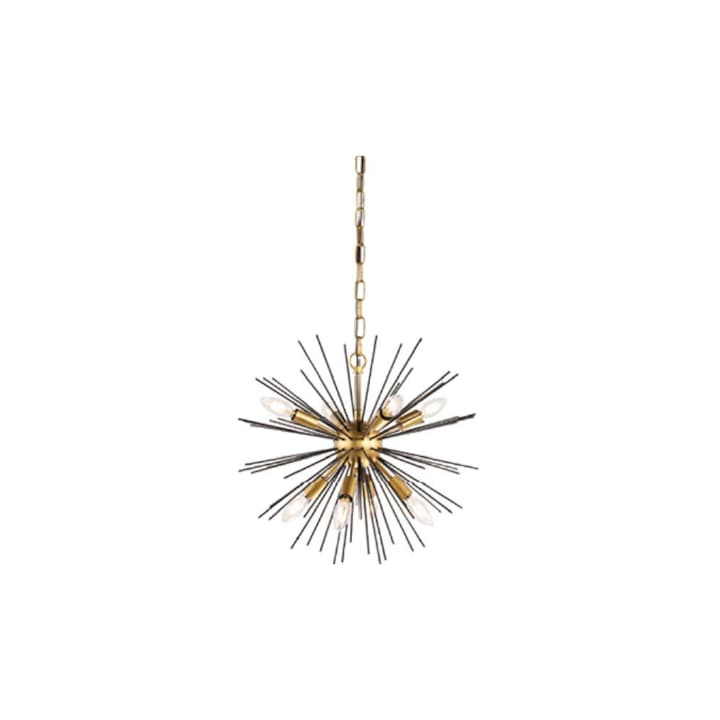 Candelabru Explosion, Simig Lighting, 50cm, auriu, negru mat, 8x E14