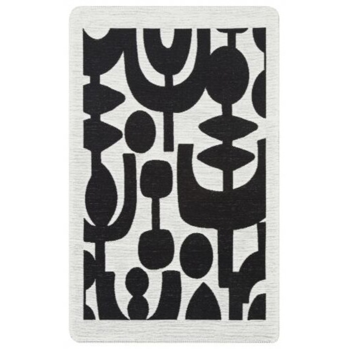 Bakero Covor Kelim Arya Neo 07 white/black (75x120 cm)