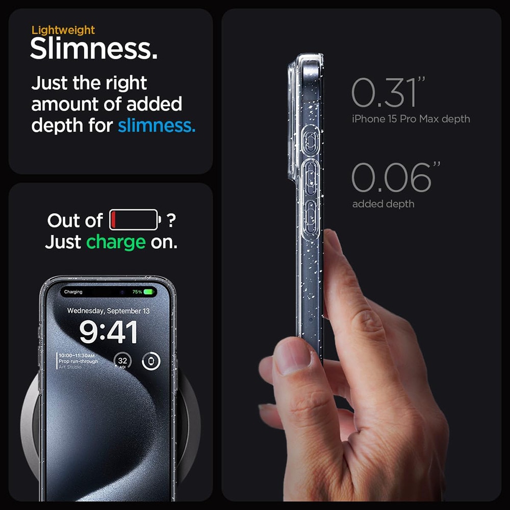 Husa pentru Honor 600 / 600 Pro - Techsuit SparkleSkin Series - Clear
