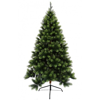 Brad artificial Dekortrend, Polymix 2D+3D, 210 cm, cu suport metalic inclus Brad artificial Dekortrend, Polymix 2D+3D, 210 cm, cu suport metalic inclus