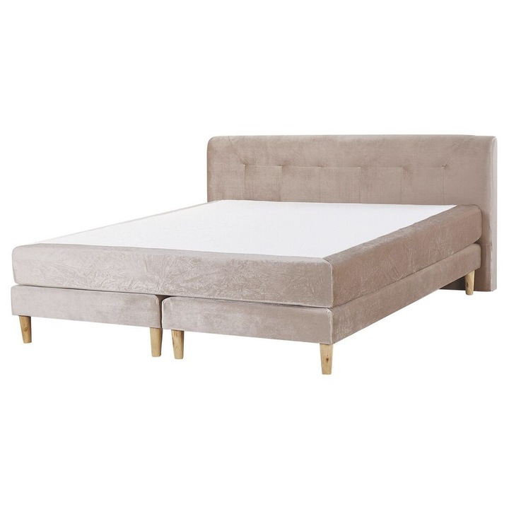 Pat boxspring Catifea Marquise 160 x 200 cm Bej