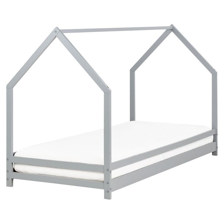 Szürke fa gyerekágy 90 x 200 cm Appy