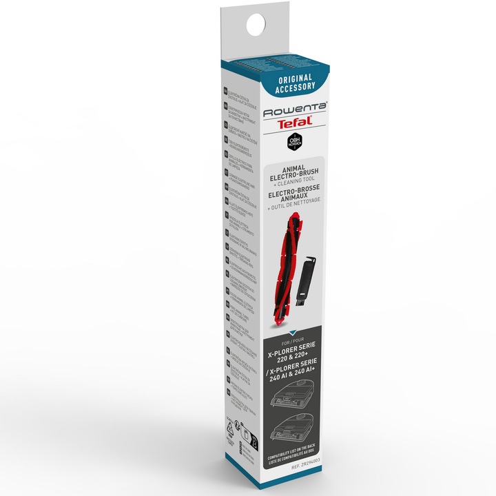 Kit perie centrala si periuta de curatat Rowenta ZR294003, pentru aspirator robot Rowenta X-Plorer 220, 220+, 240 AI, 240 AI+, seriile RR94xx, RR96xx