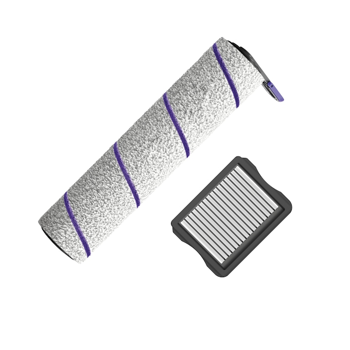 Kit accesorii rola si filtru lavabil Rowenta ZR336A01, compatibile cu aspiratorul vertical cu spalare Rowenta X-Clean 10, seriile YY754xx, GZ703xx