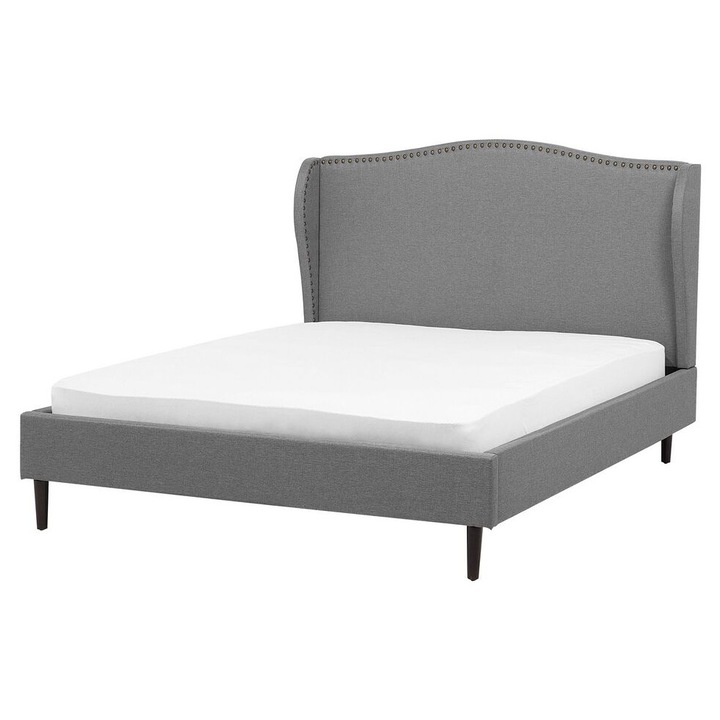 Pat cu lamele Colmar 140 x 200 cm Gri