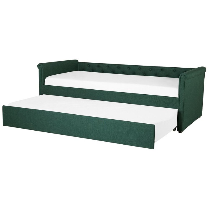 Pat extensibil Libourne 80 x 200 cm Verde inchis