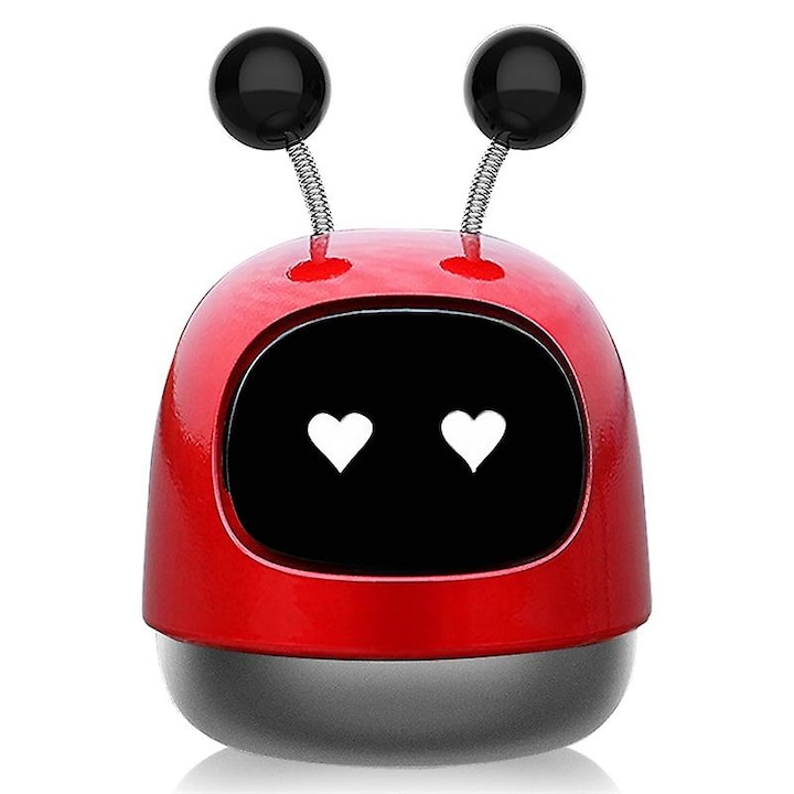 Odorizant auto tip robot, 9x6x6cm, albastru, gri, rosu, set 1 buc.