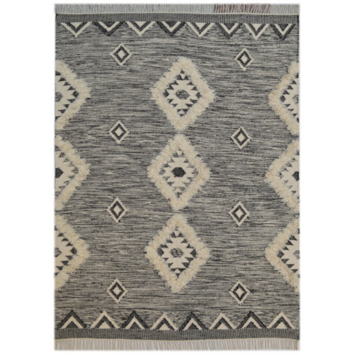 Bakero Covor Kelim Dover ivory/black (160x230 cm)