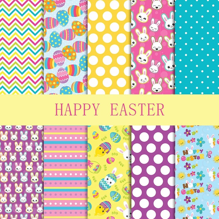 Set 10 bucati materiale textile YANYXR iepuras morcov multicolor 25x25cm pentru cusut Paste