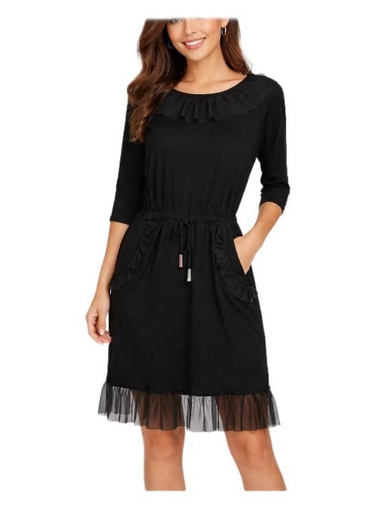 Rochie Bergamo R264 culoare negru, marime S