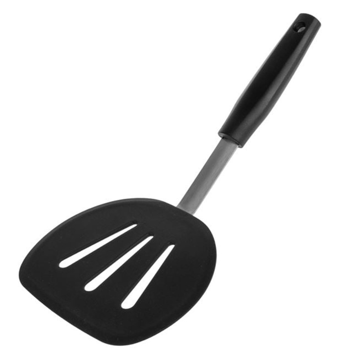 Spatula 30cm cu Gauri din Silicon - Negru