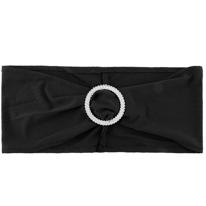 Еластична лента за столове, Enforose, полиестер спандекс, за многократна употреба, с декоративен пръстен, комплект от 10 броя