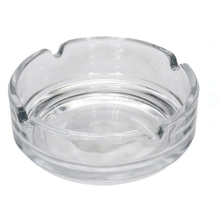 Átlátszó üveg hamutartó Ø9x3cm