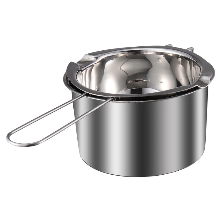 Set oale dublu abur, inox, 400ml+600ml, argintiu