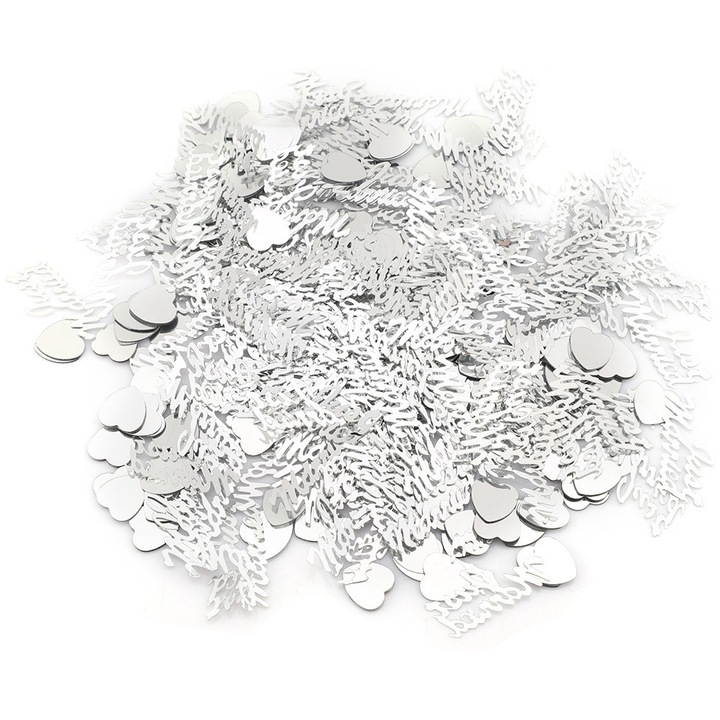 Конфети от метално фолио за сватбени тържества, ярките цветове подобряват естетиката на сватбата, леки конфети за динамичен визуален ефект