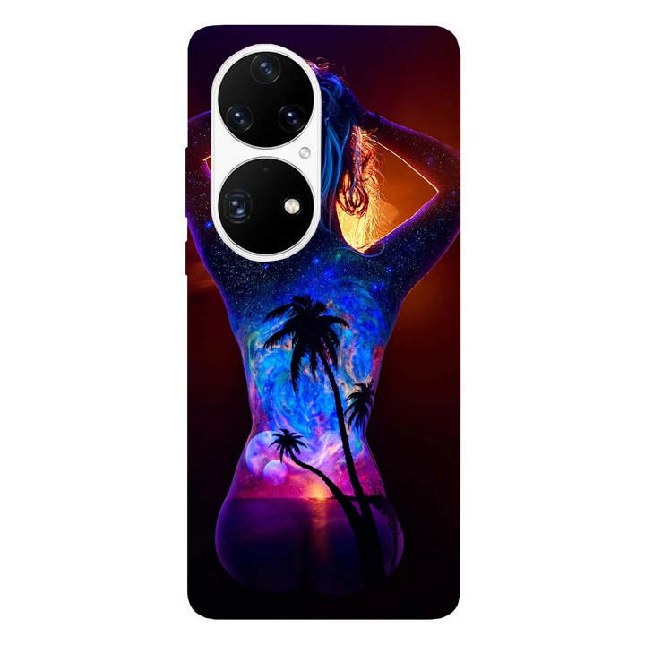 Husa telefon compatibila cu Honor 200 Smart, Viceversa, model Fantasy galaxy, Silicon, TPU