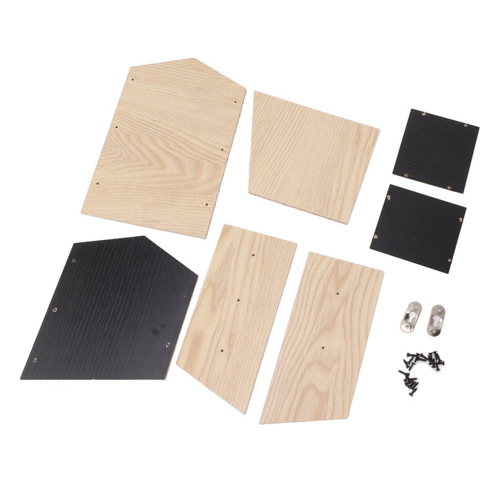 Casuta din lemn pentru lilieci, Enforose, design cu doua camere, usor de instalat, 30x45cm