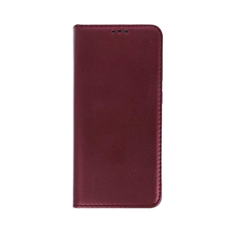 Husa tip carte compatibila cu Oppo Reno 14 FS/ Reno14 F, G-Tech Flip Book, inchidere magnetica, buzunar card, premium stand, Visiniu