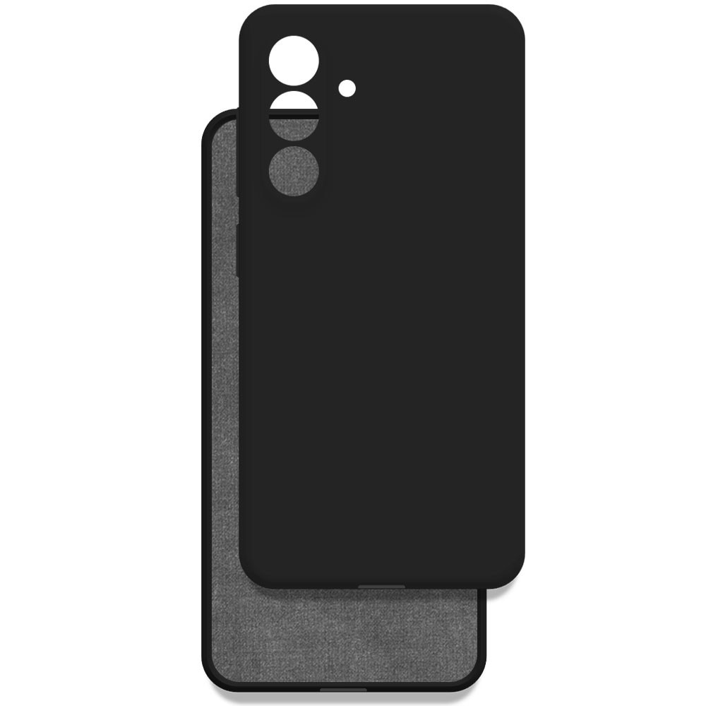 Husa pentru Samsung Galaxy A56 5G, Color Shield, Interior de catifea, Suprafata aderenta, Protectie antisoc, Margini ridicate, Regular Fit, Silicon, Negru