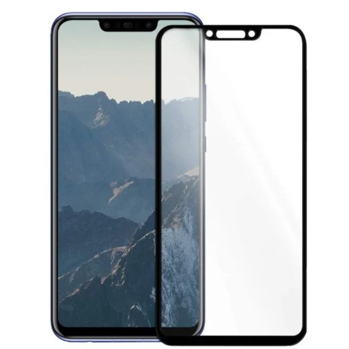 2 darabos szett, Huawei Nova Y91 fólia, edzett üveg, Evolium, fekete
