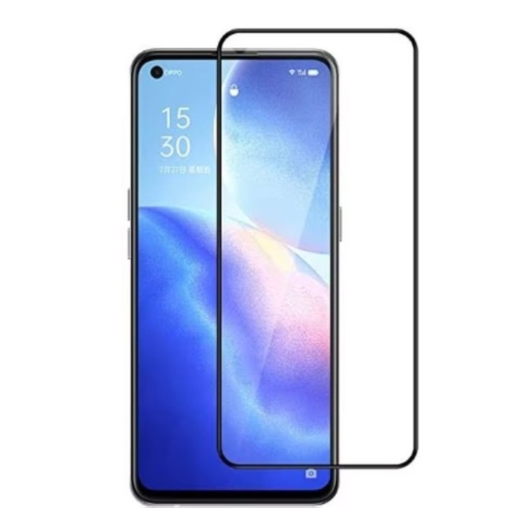 Протектор, съвместим с Oppo A96, Full Glue Black